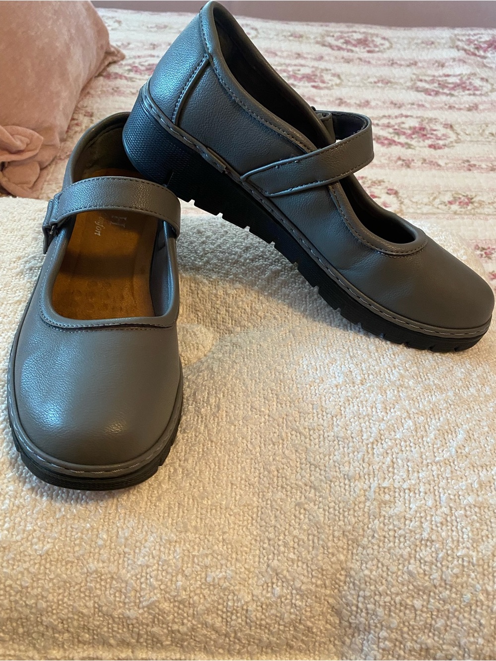 VJH Confort Women’s Mary Jane Shoes - Gray